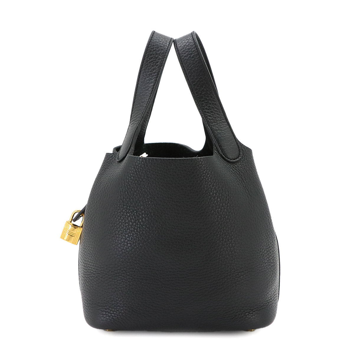 Picotin Lock PM Hand Bag Taurillon Clemence Black B