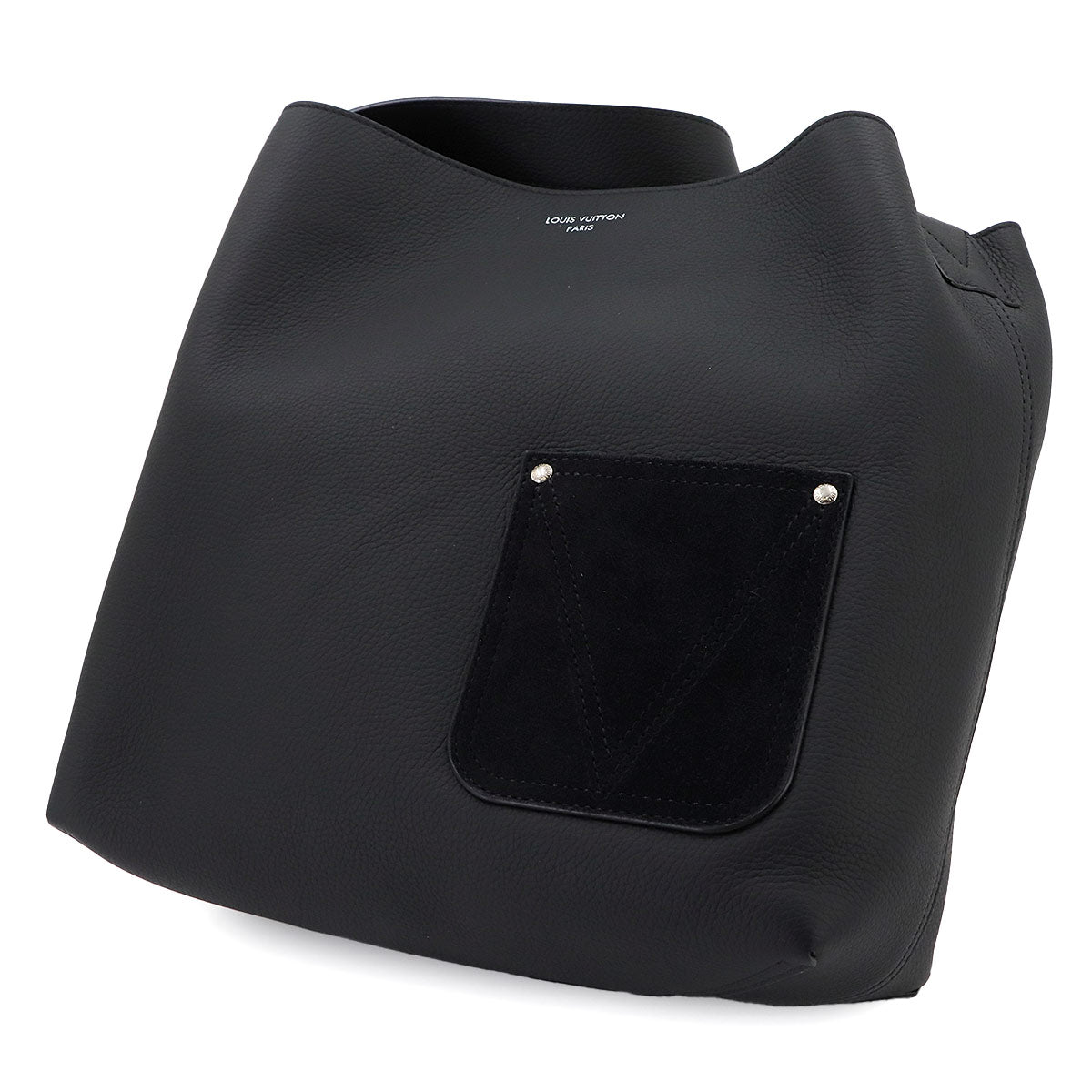 Verso Hobo Shoulder Bag Leather Noir M27022 Reversible