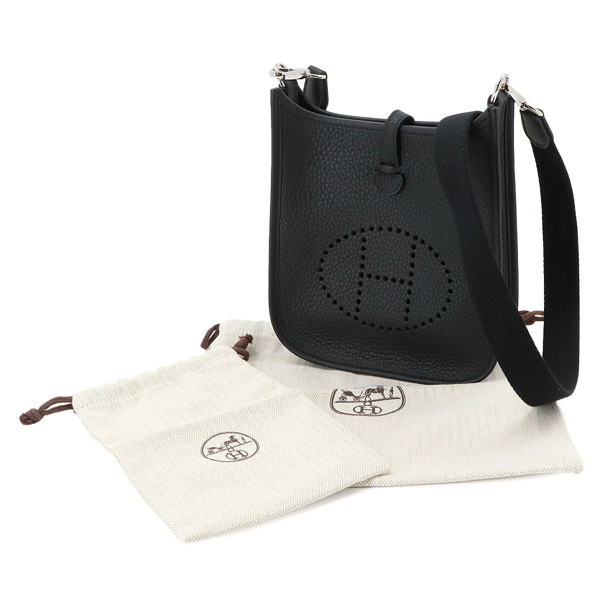 Evelyne Amazone TPM Shoulder Bag Taurillon Clemence Black