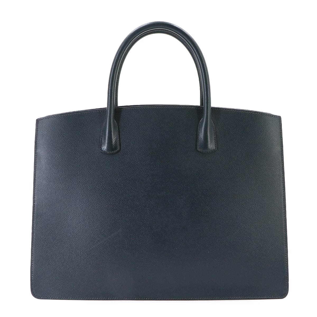 White Bus GM Tote Bag Coushevel Epsom Navy Purse
