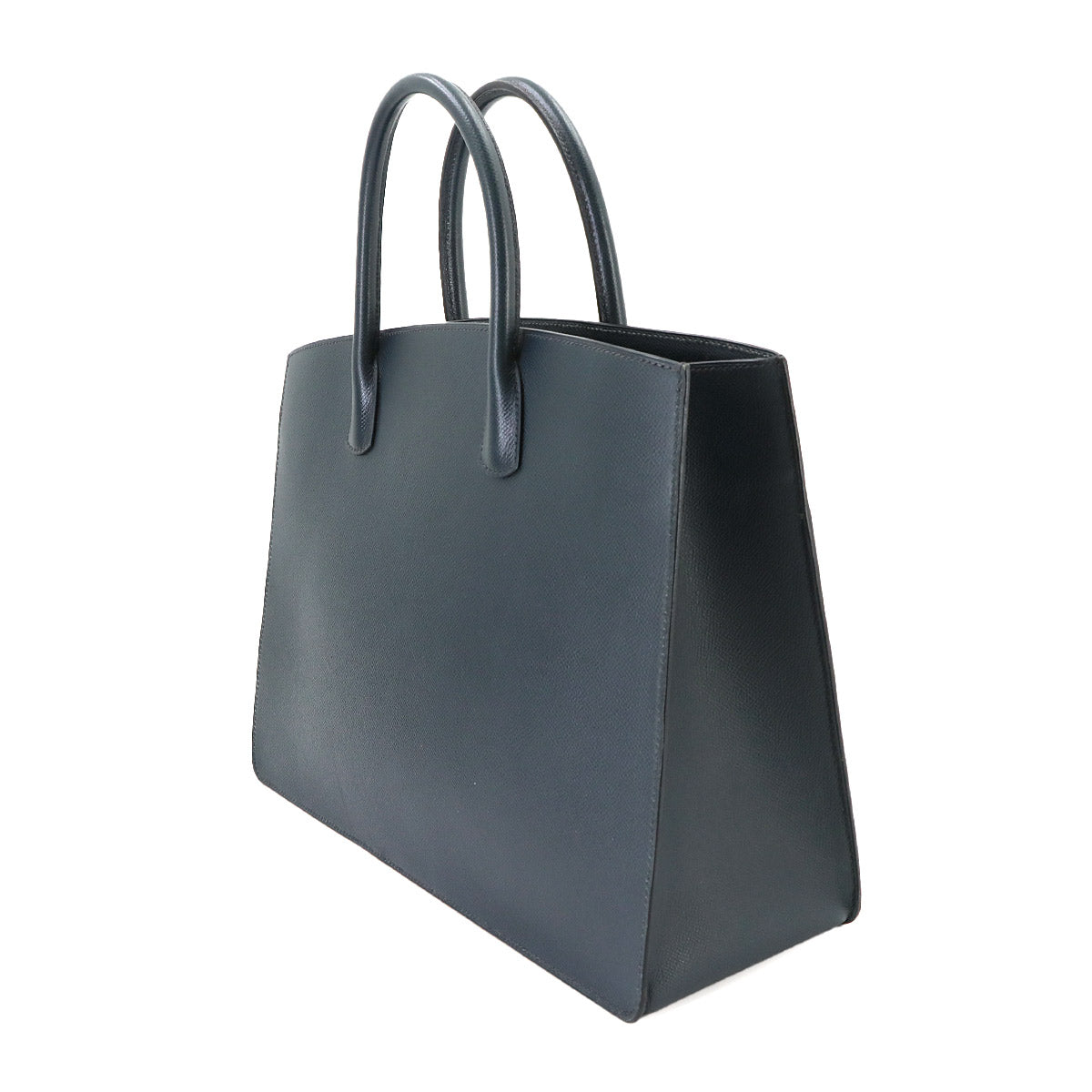 White Bus GM Tote Bag Coushevel Epsom Navy Purse