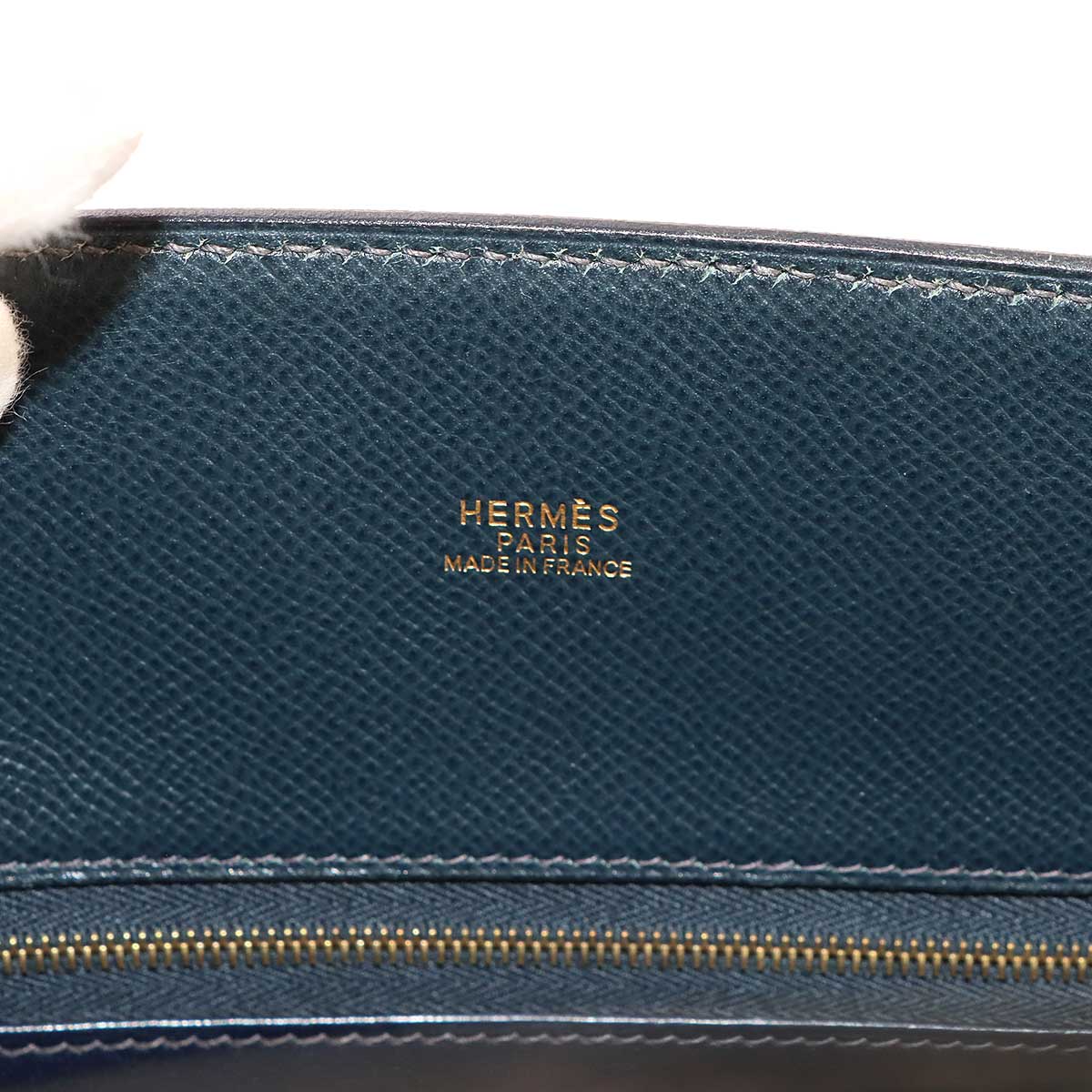 White Bus GM Tote Bag Coushevel Epsom Navy Purse