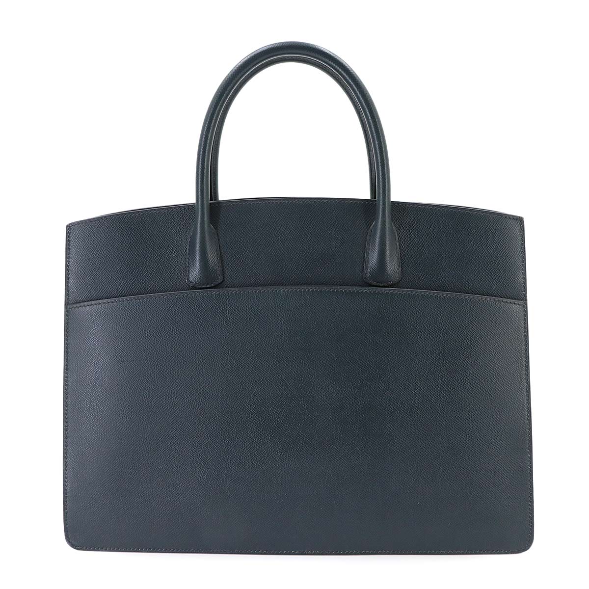 White Bus GM Tote Bag Coushevel Epsom Navy Purse
