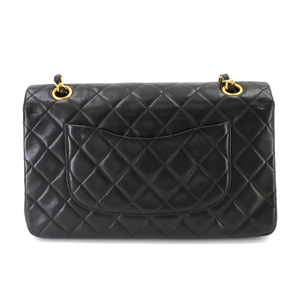 Matelasse 25 Chain Shoulder Bag Leather Black A01112