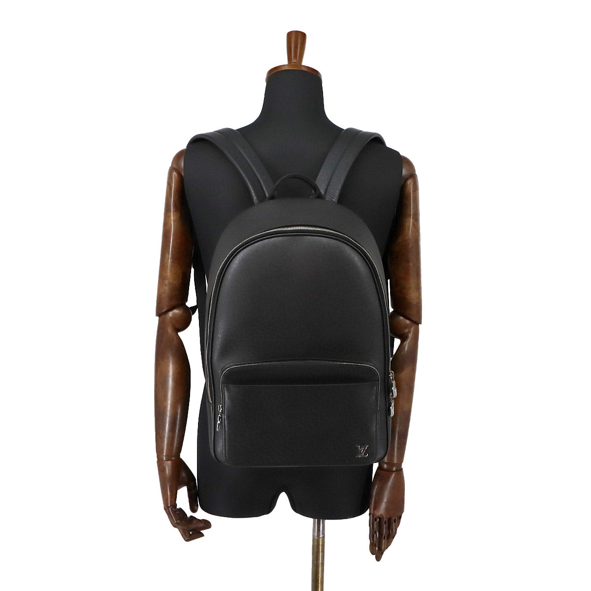 Taiga Alex Backpack Leather Noir M30258 Black Purse