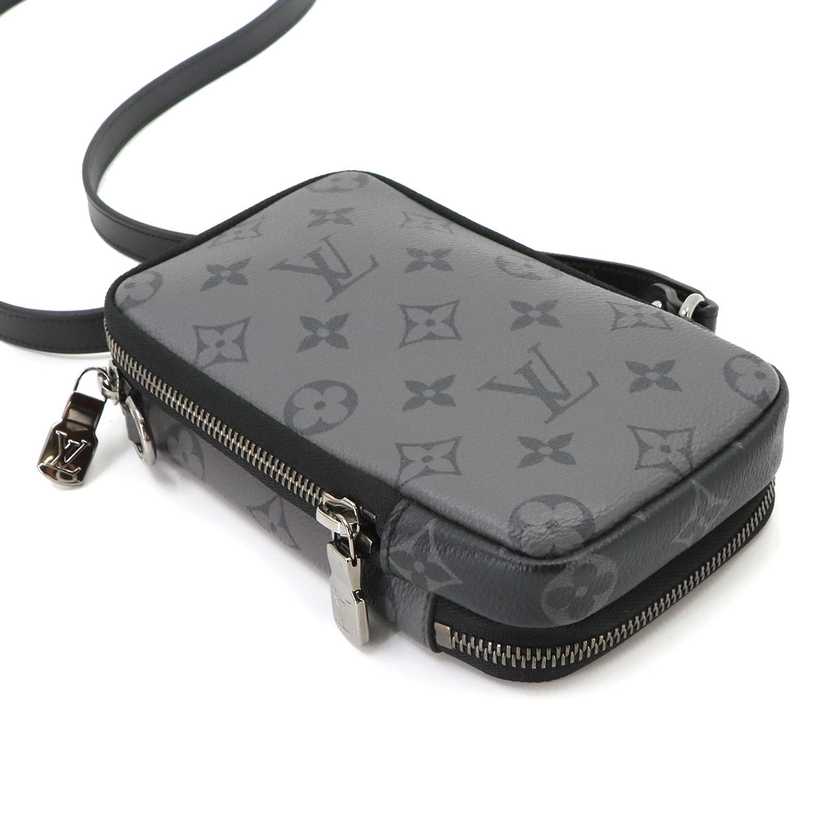Monogram Eclipse Double Phone Pouch Shoulder Bag M69534