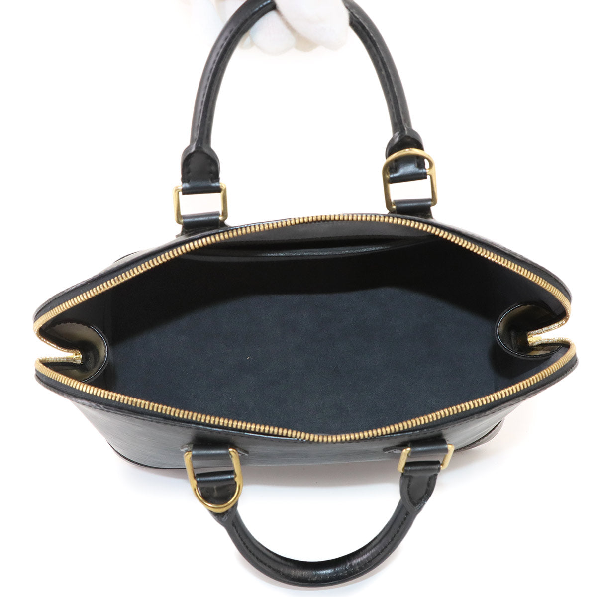 Epi Alma PM Hand Bag Leather Noir Black M52142 Purse