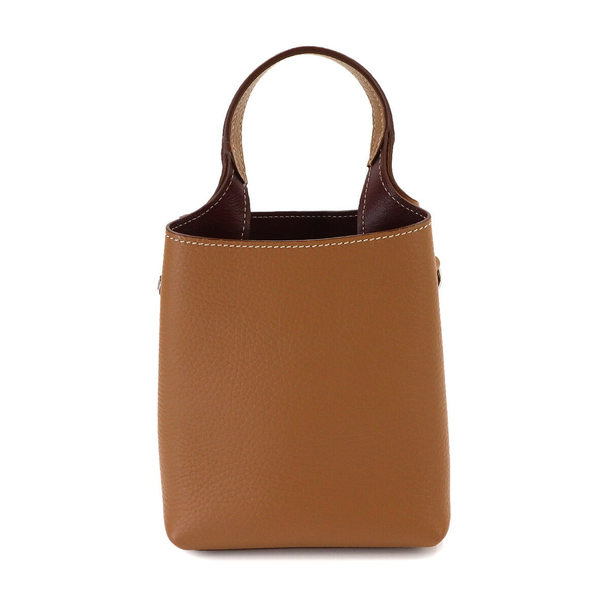 Timeless Micro 2way Hand Shoulder Bag Leather Brown