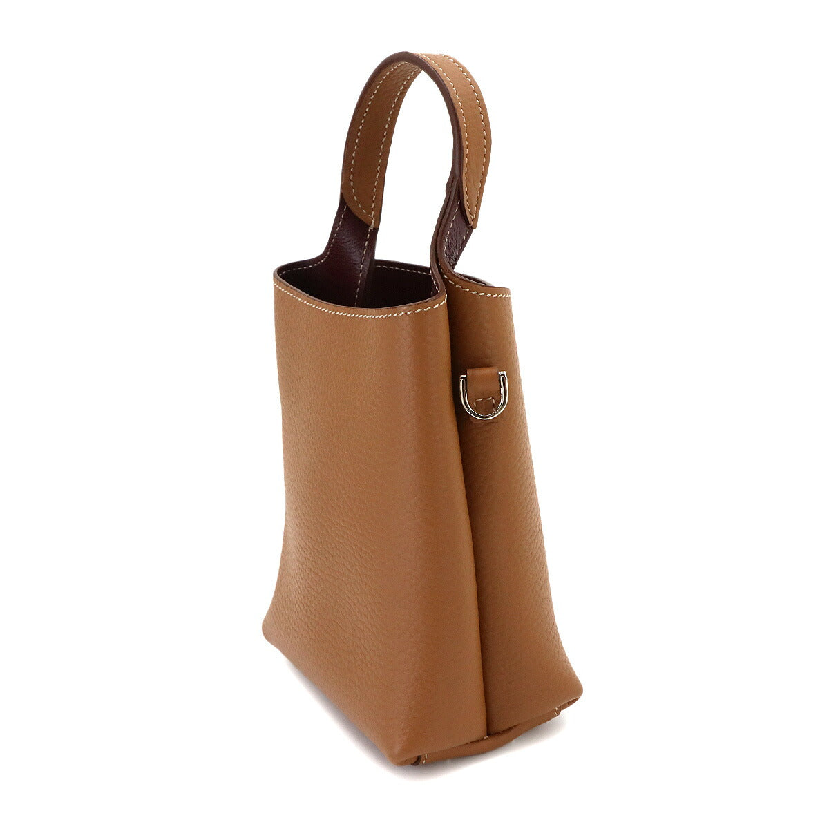 Timeless Micro 2way Hand Shoulder Bag Leather Brown