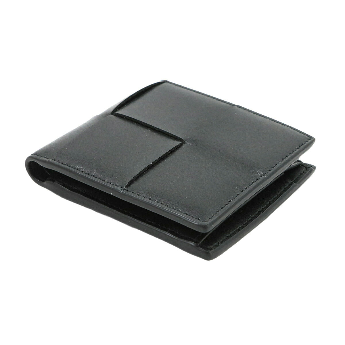 Intrecciato Cassette Wallet Leather Black 749445