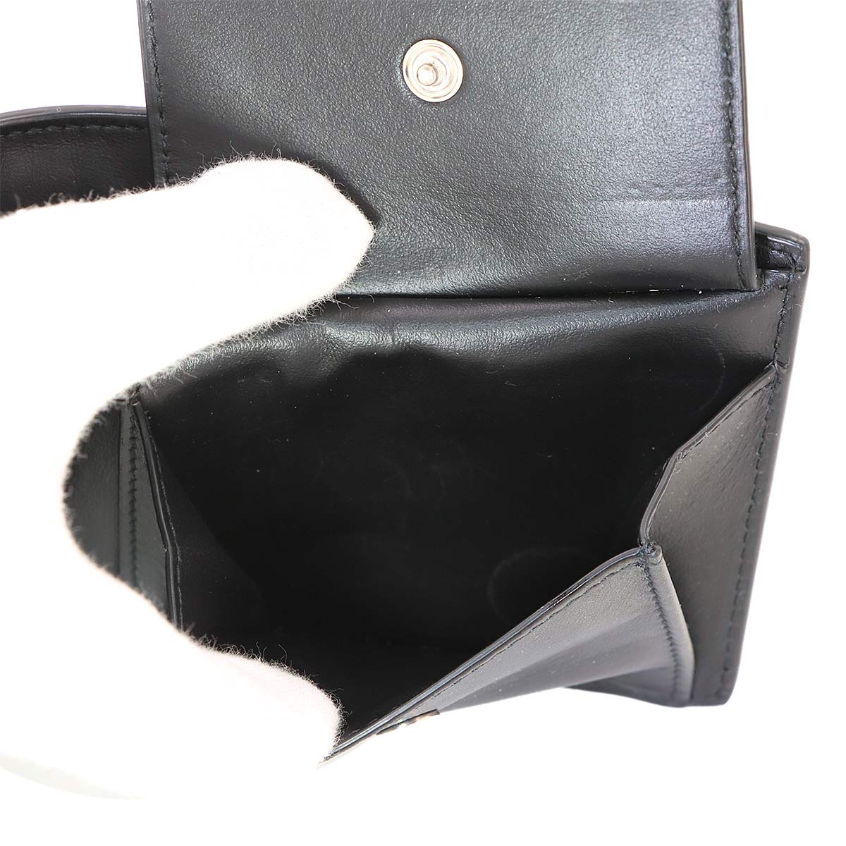 Intrecciato Cassette Wallet Leather Black 749445