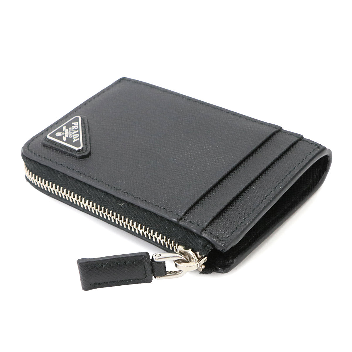 Card Case Coin Purse Saffiano Leather Nero Black 2MC129 Accessory
