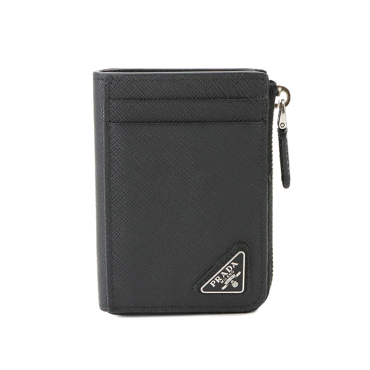 Card Case Coin Purse Saffiano Leather Nero Black 2MC129 Accessory