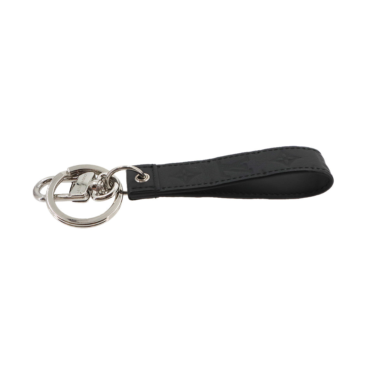 LV Shadow Dragonne Key Holder Bag Charm Noir M01298