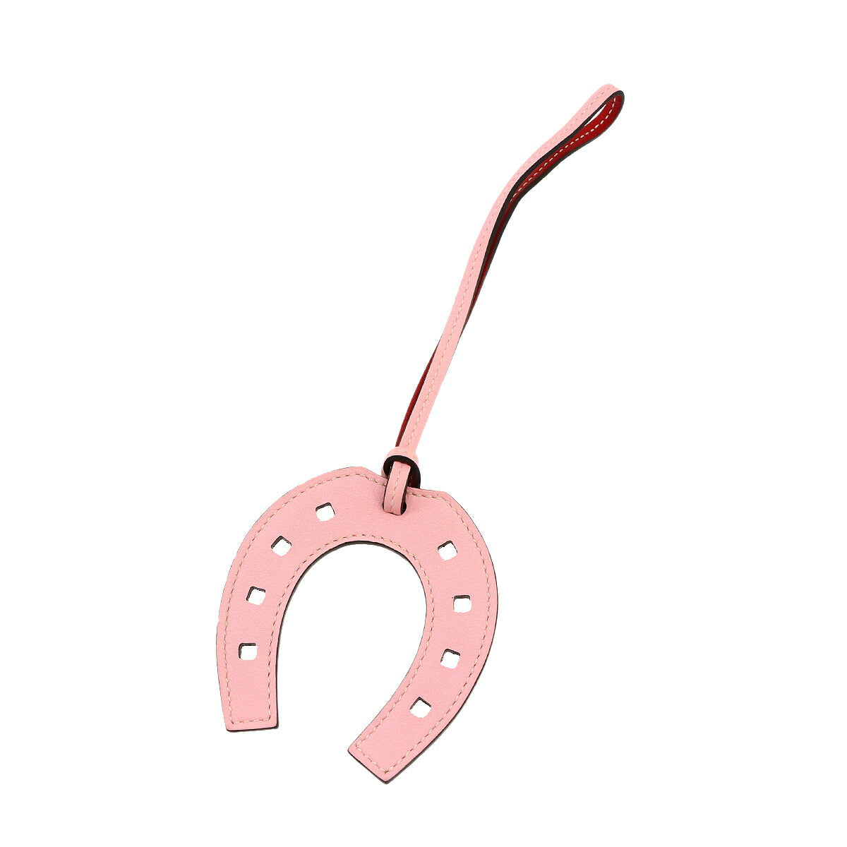 Paddock Fer a cheval Bag Charm Swift Leather Rose Sakura