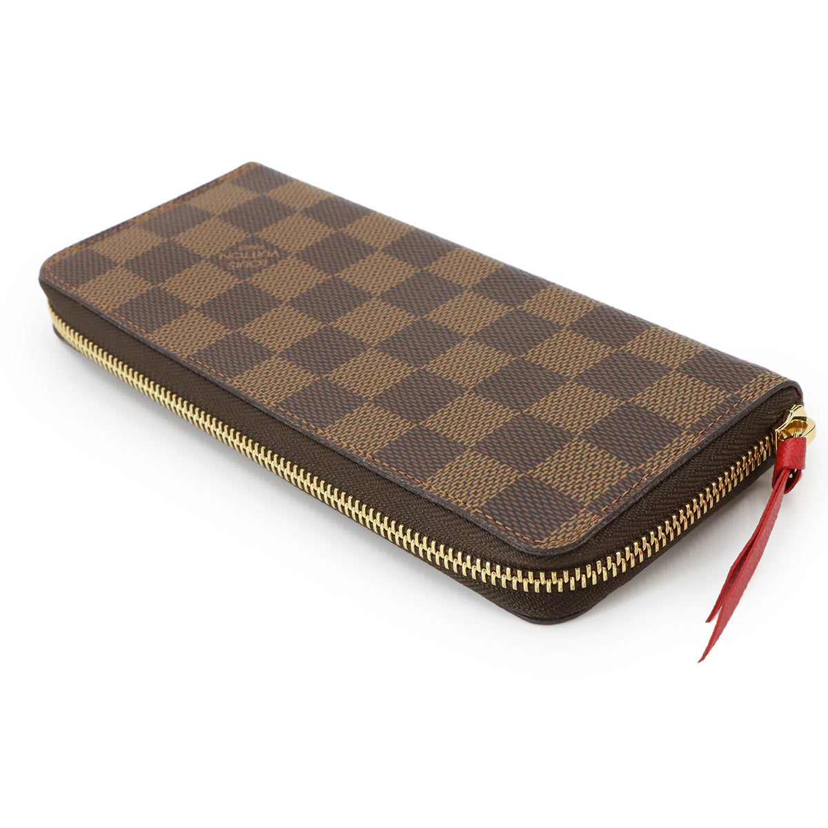 Damier Clemence Wallet Cerise N60534 Purse Brown