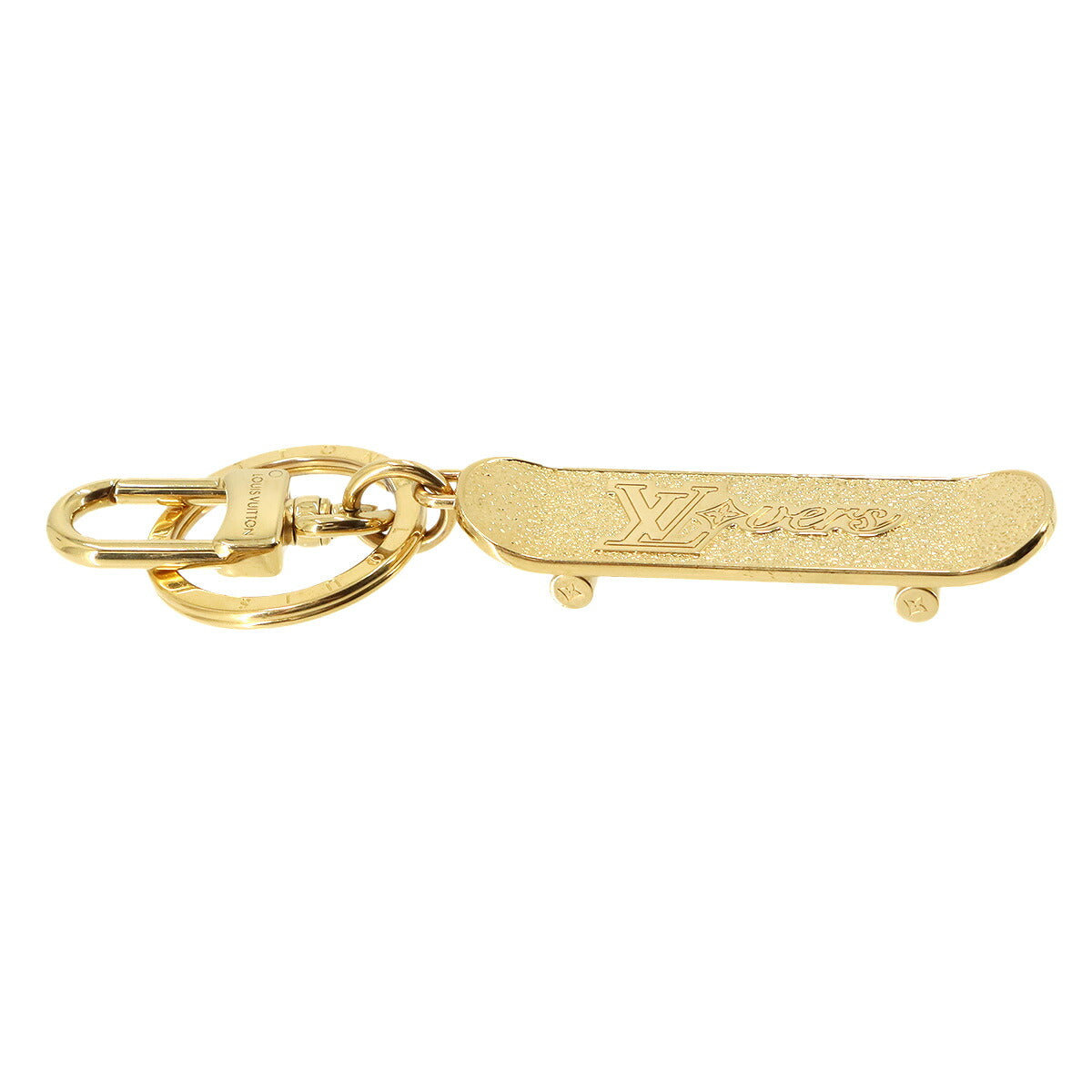 Key Holder LV LV Skateboard Bag Charm Gold M02187