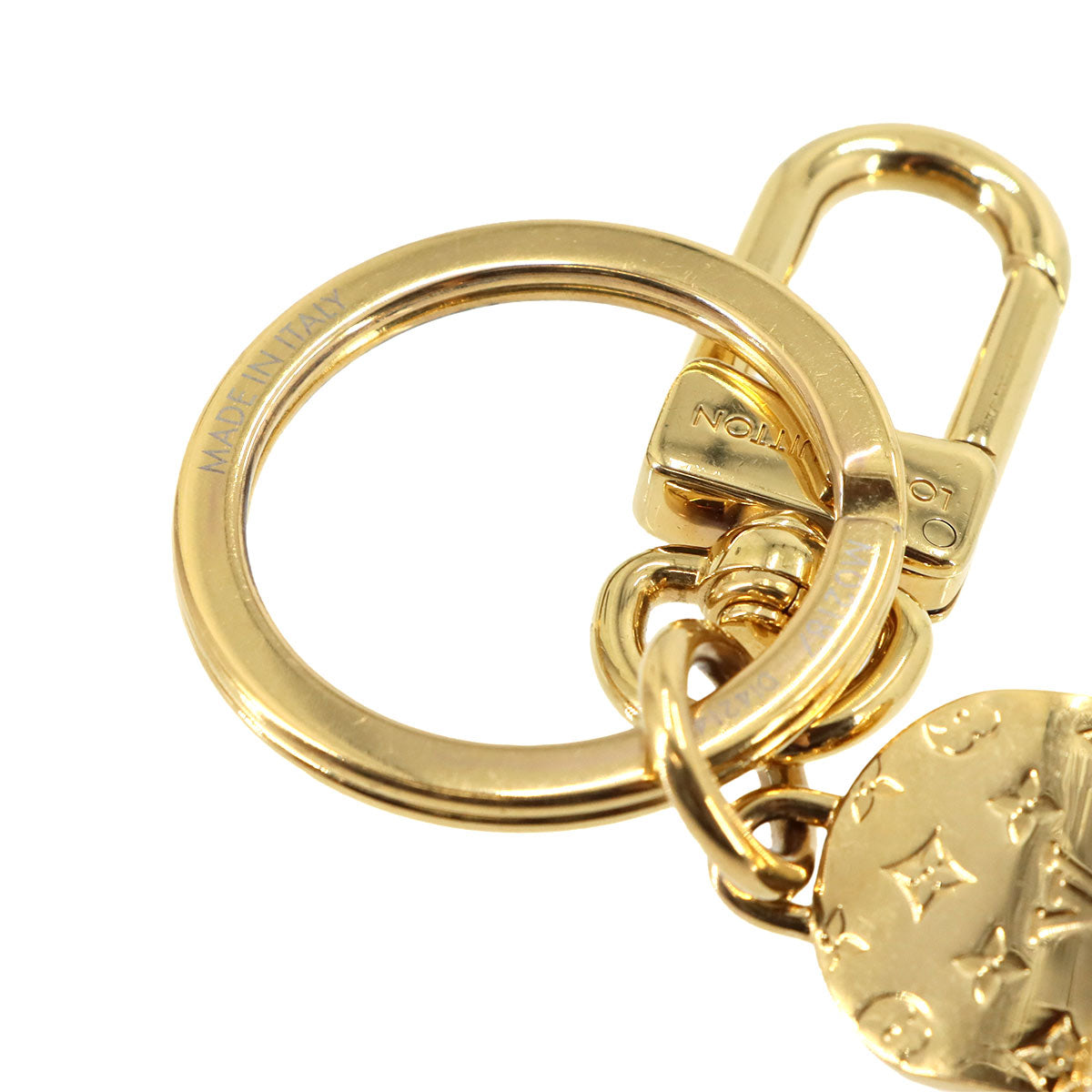 Key Holder LV LV Skateboard Bag Charm Gold M02187