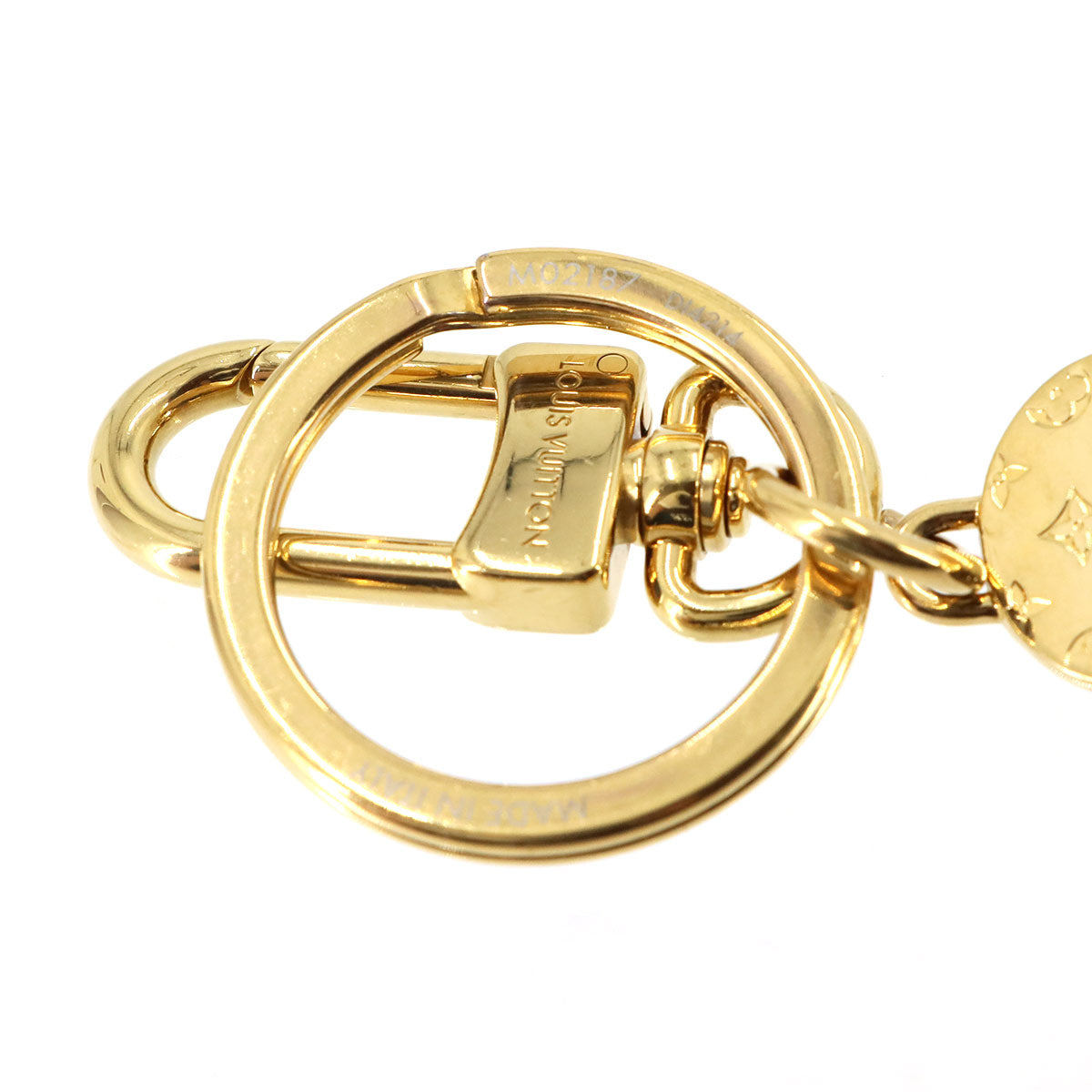 Key Holder LV LV Skateboard Bag Charm Gold M02187
