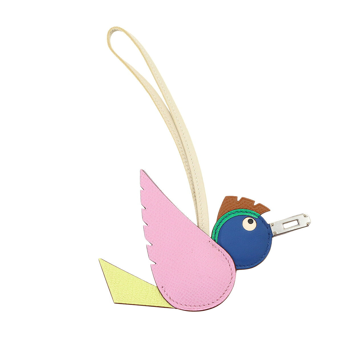 Birdy Bag Charm Epsom Swift Mauve sylvestre Bleu France
