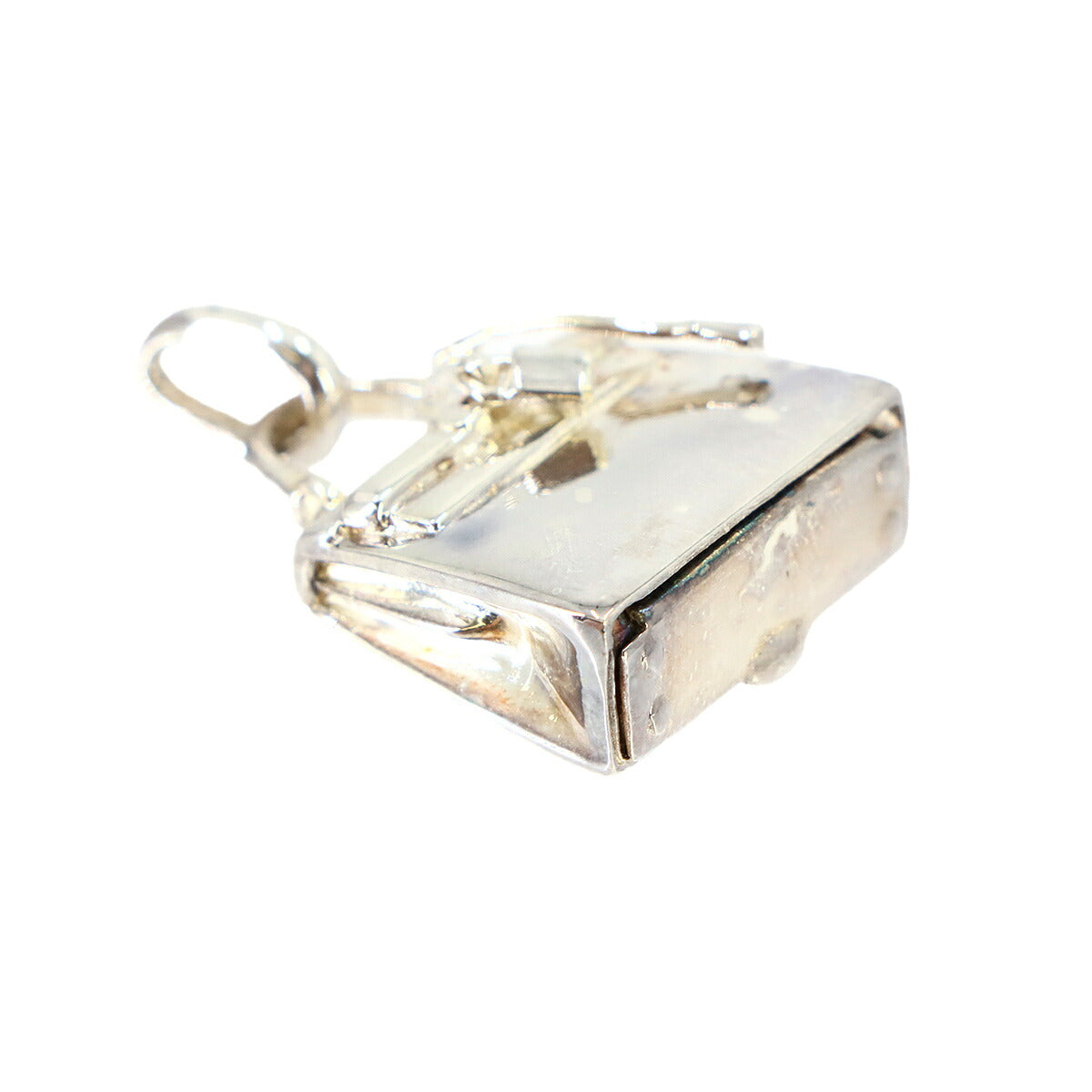 Kelly Bag Charm Pendant Top Silver