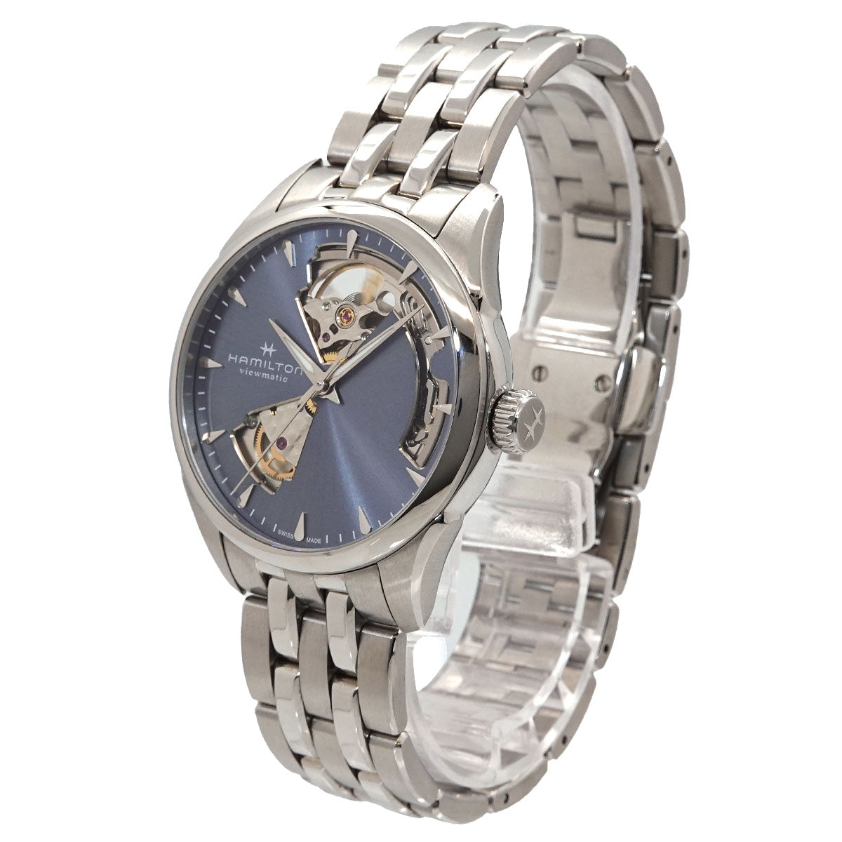 Jazzmaster Open heart H322150 Automatic Bluel Boys