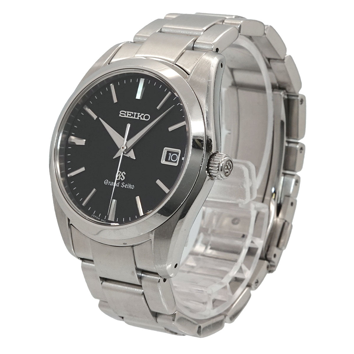 Grand Seiko SBGX061 9F62-0AB0 Date Quartz Black Dial Mens Watch