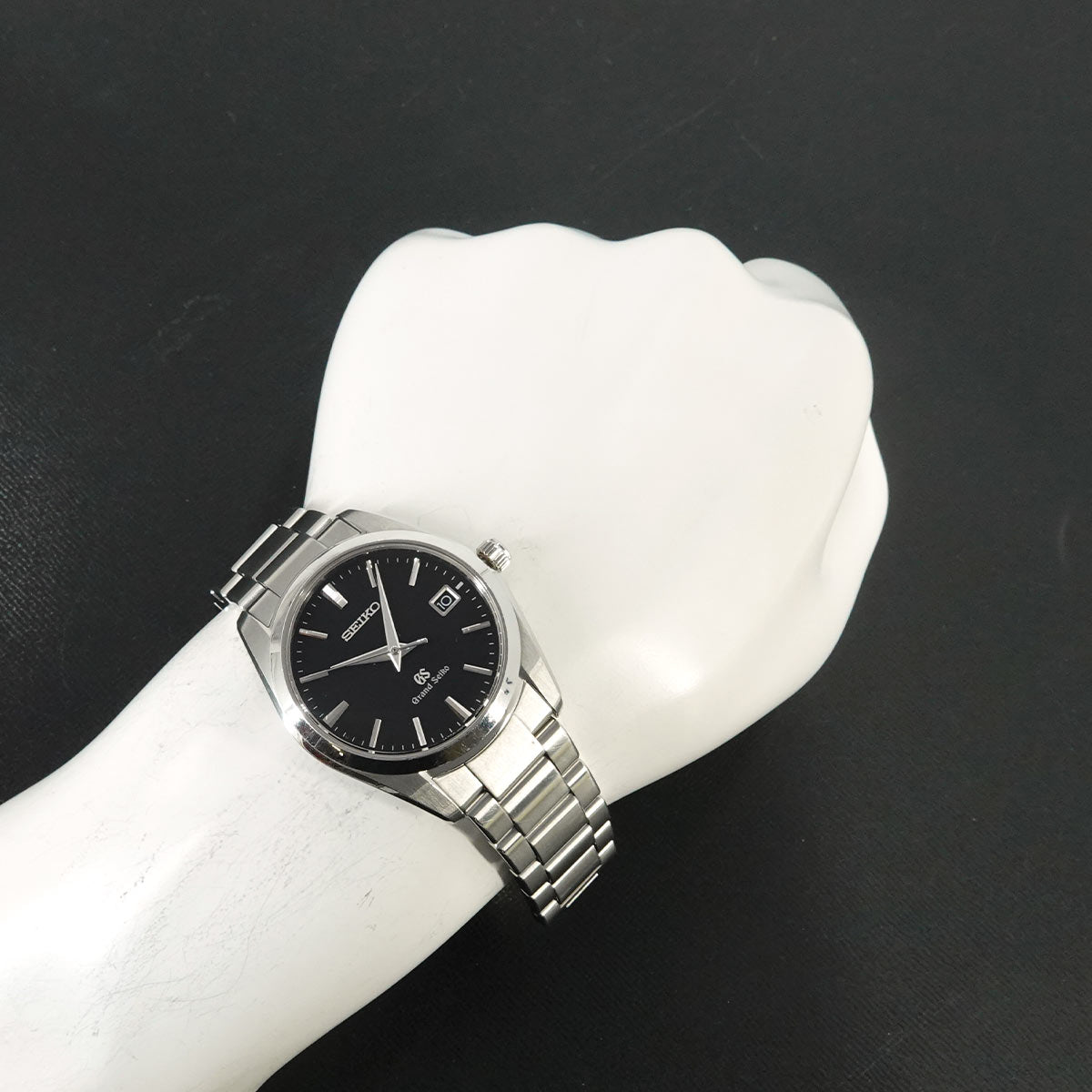 Grand Seiko SBGX061 9F62-0AB0 Date Quartz Black Dial Mens Watch