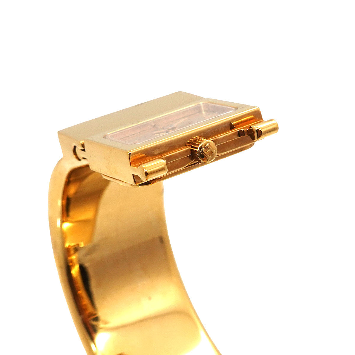 Loquet LO1.201 Quartz Gold Dial Ladies Bngle Watch