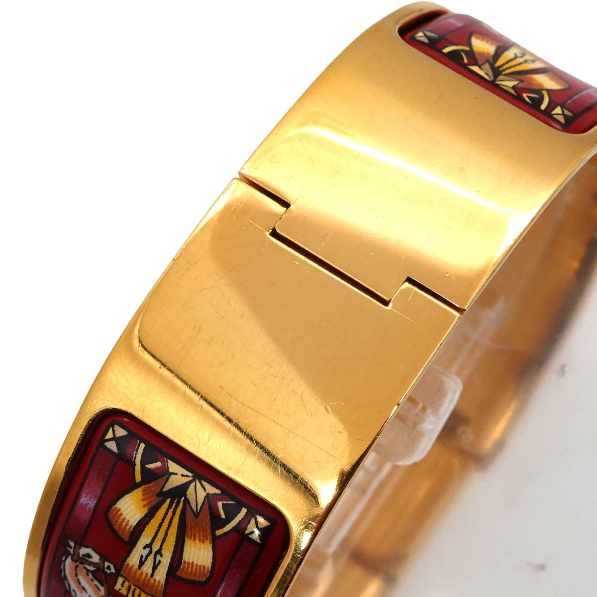 Loquet LO1.201 Quartz Gold Dial Ladies Bngle Watch