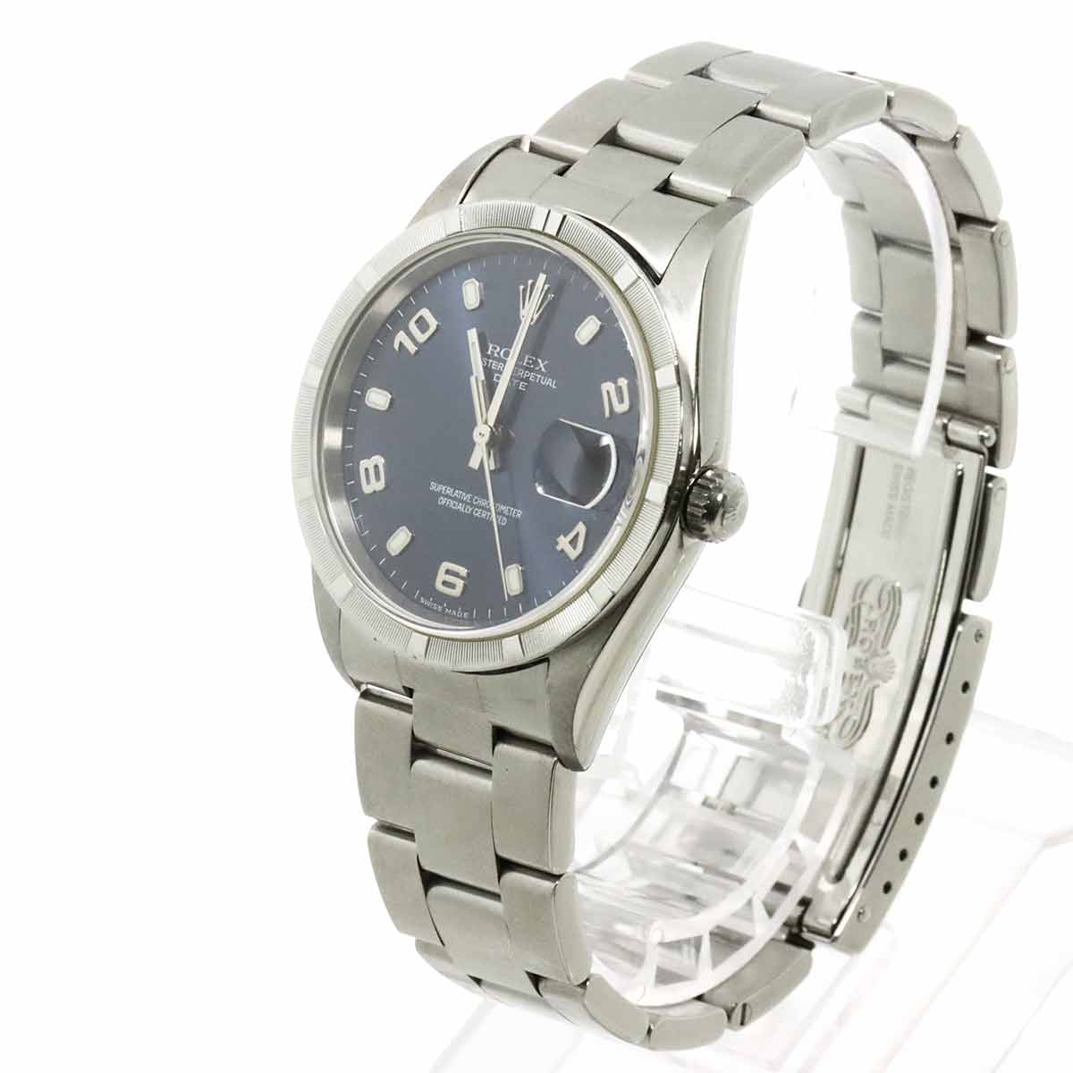 Oyster Perpetual Date 15210 Serial P Automatic Blue Dial
