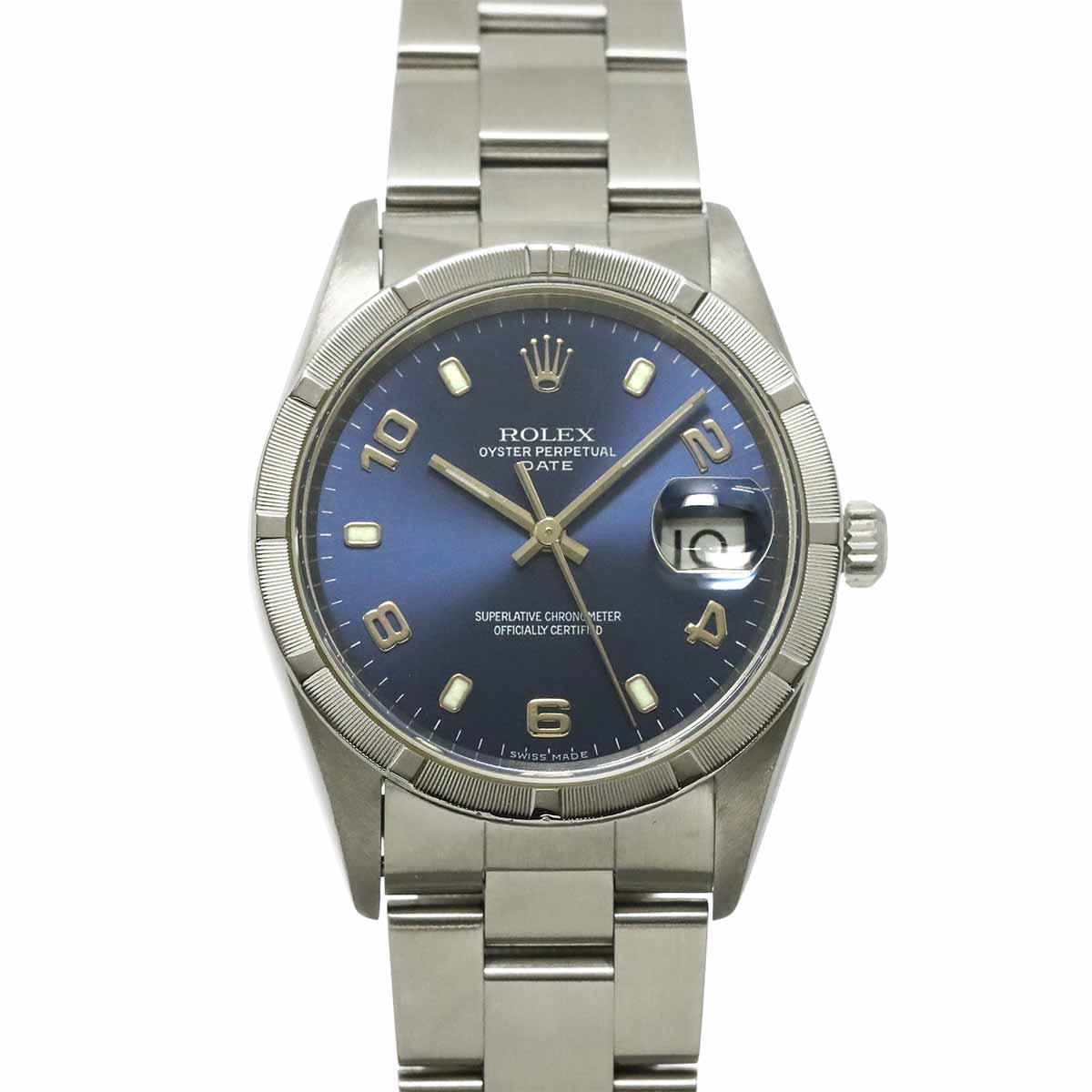 Oyster Perpetual Date 15210 Serial P Automatic Blue Dial