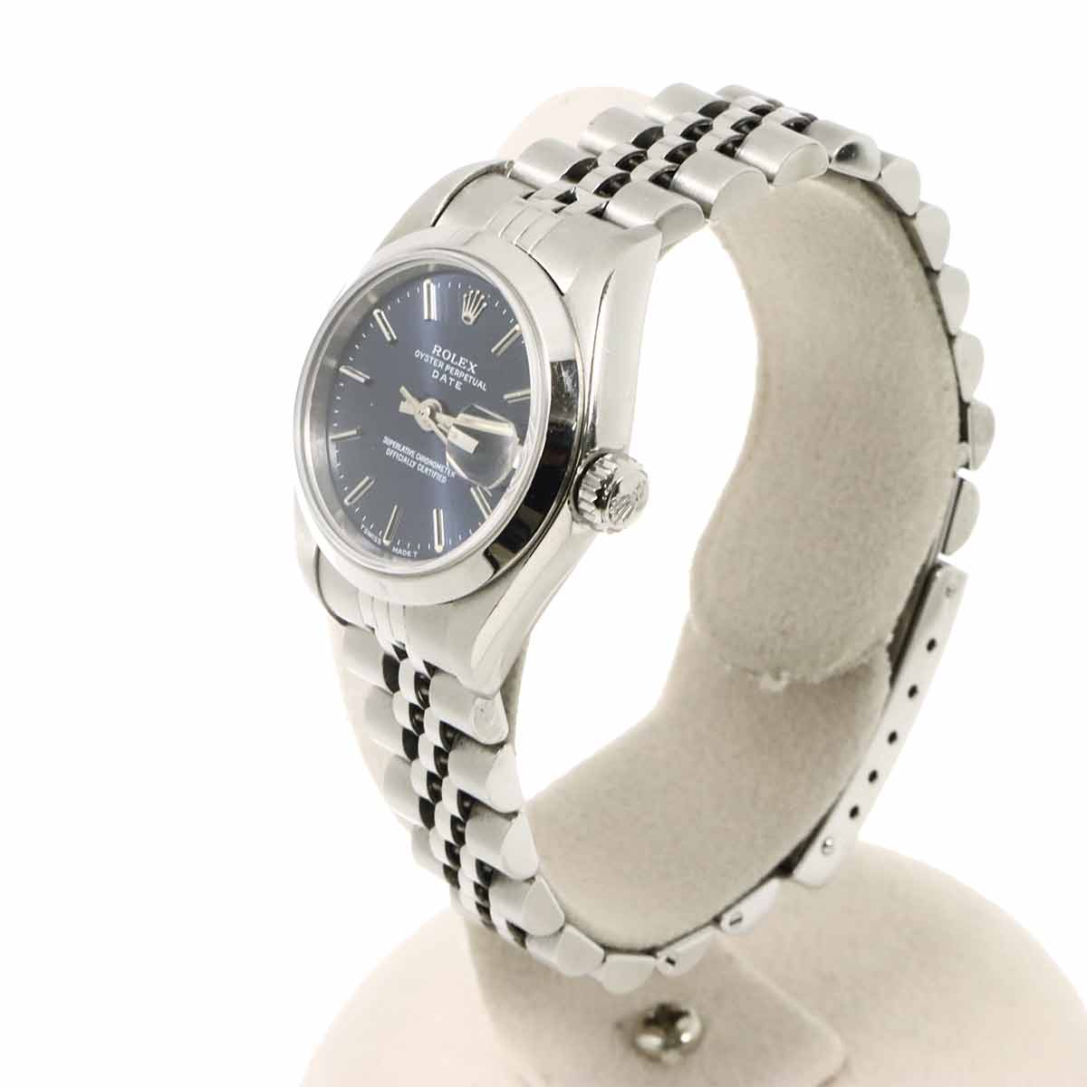 Oyster Perpetual Date 69160 Serial U Blue Dial Ladies Watch