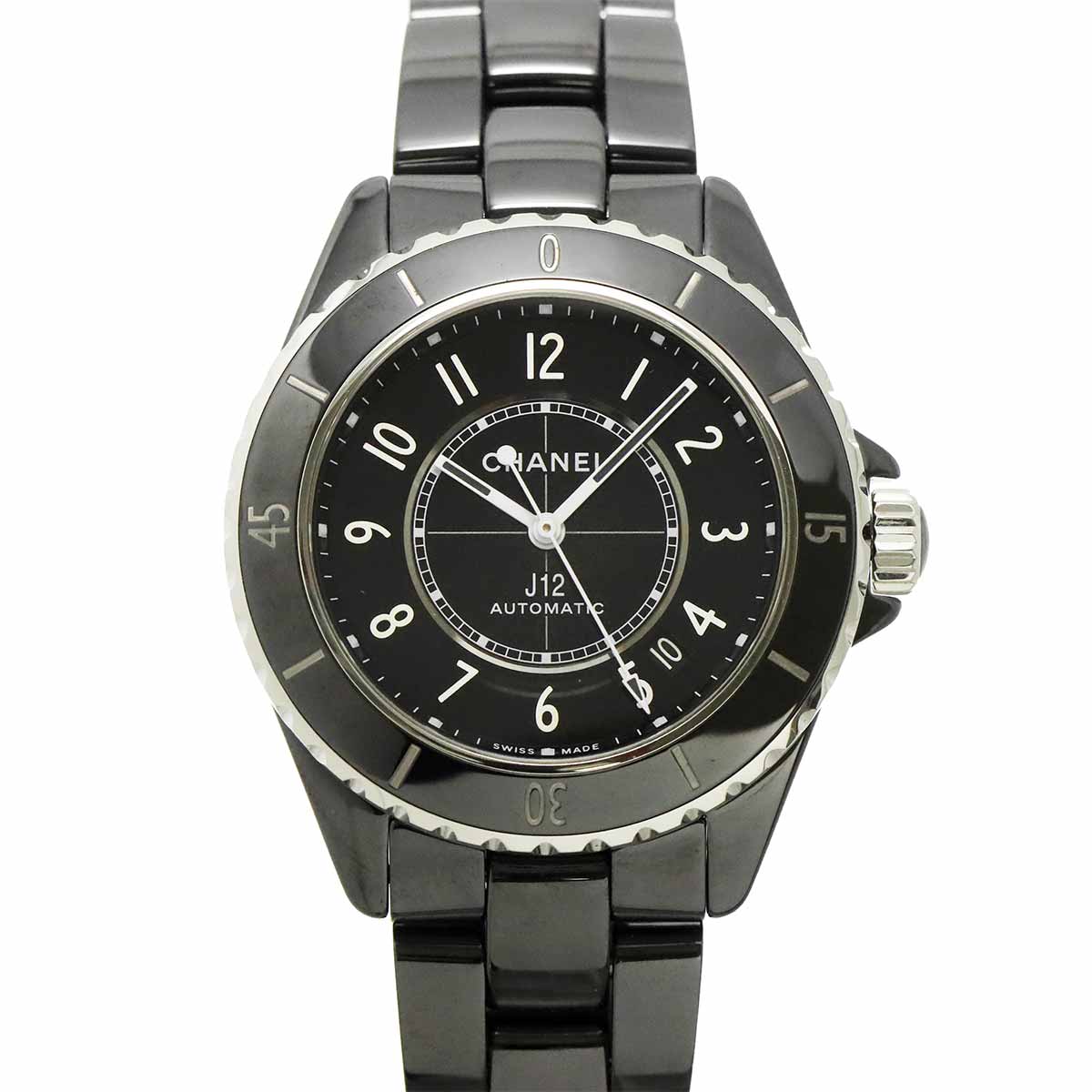 J12 H5697 Automatic Date Black Dial Mens Watch