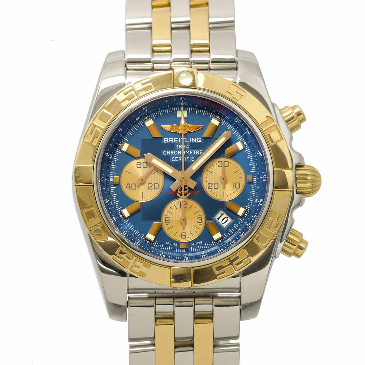 Chronomat 44 CB0110 Chronograph Automatic Blue Gold Dial