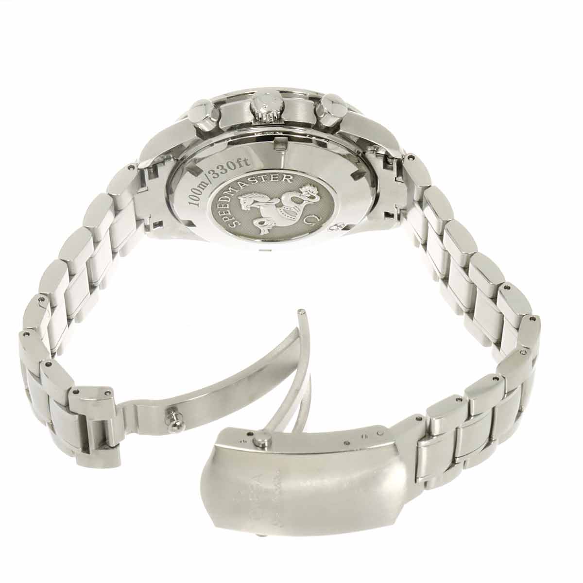 Speedmaster Date 323 30 40 40 04 001 White Black Dial Mens