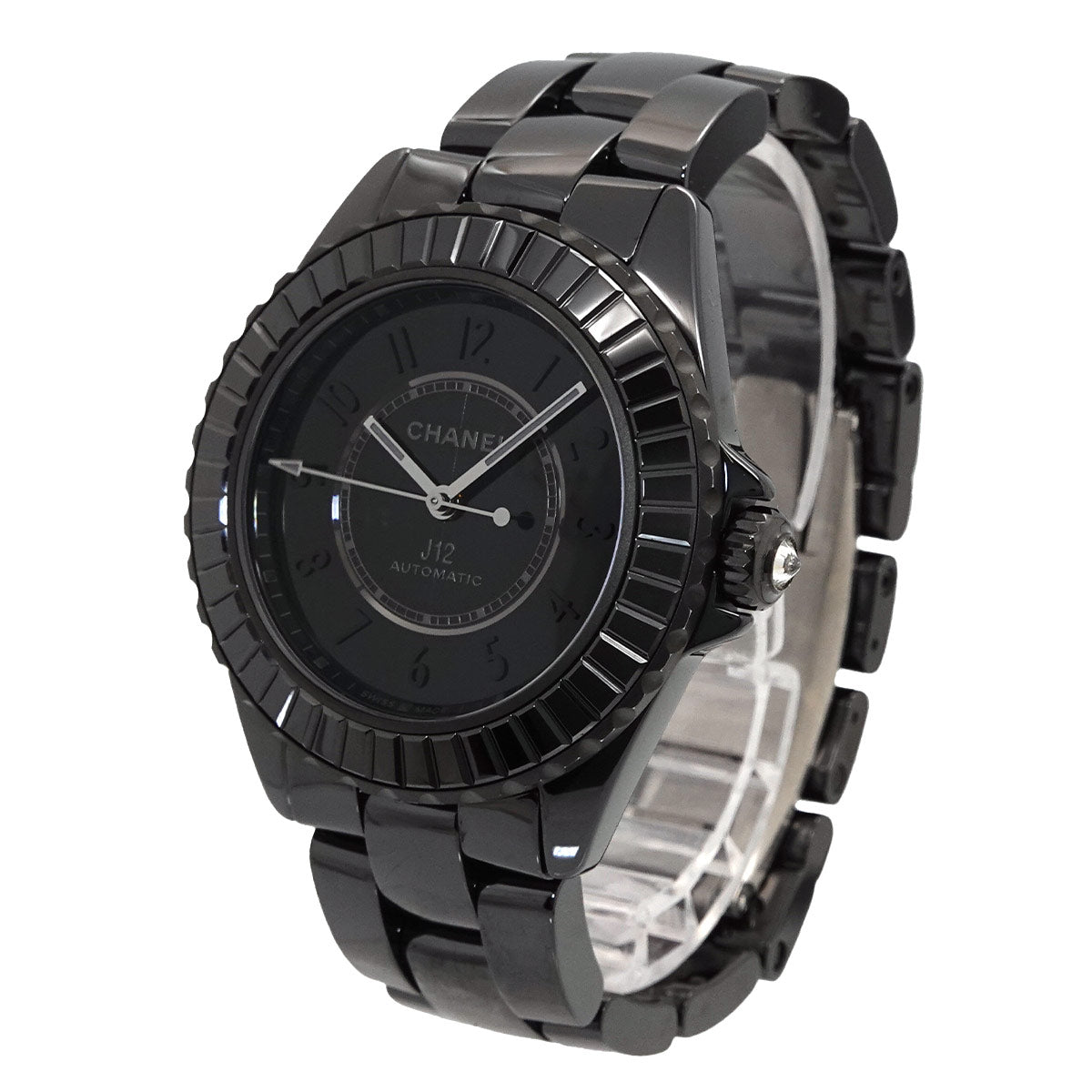 J12 Edition Noir H6347 38mm Automatic Black Ceramic Mens Watch