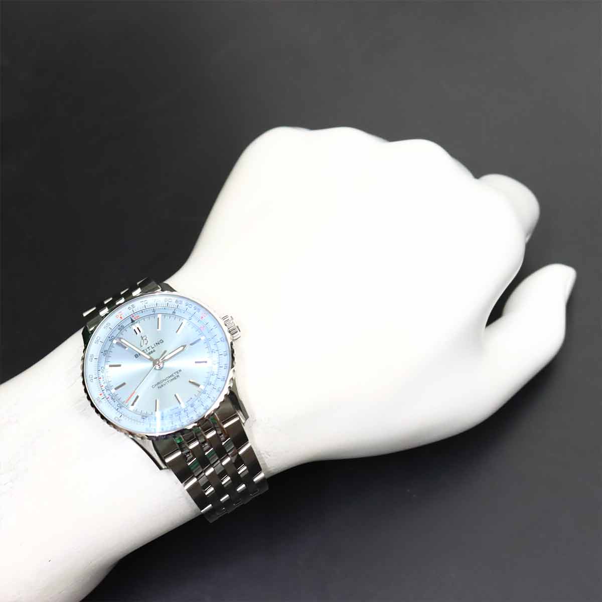 Navitimer 41 A17329 Automatic Ice blue Dial Mens