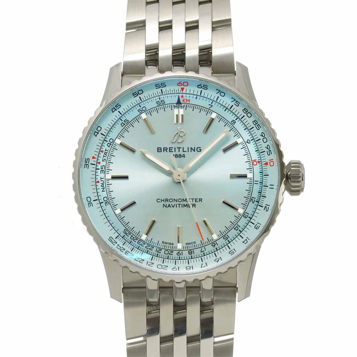 Navitimer 41 A17329 Automatic Ice blue Dial Mens