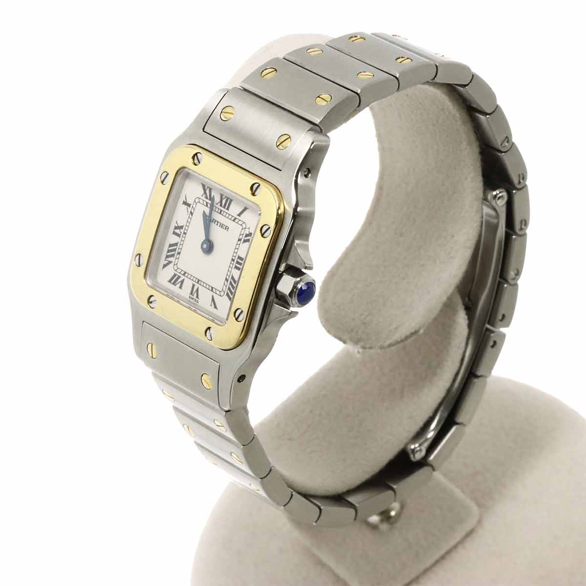 Santos Galbee W20012C4 750 YG Cream Dial Ladies Watch