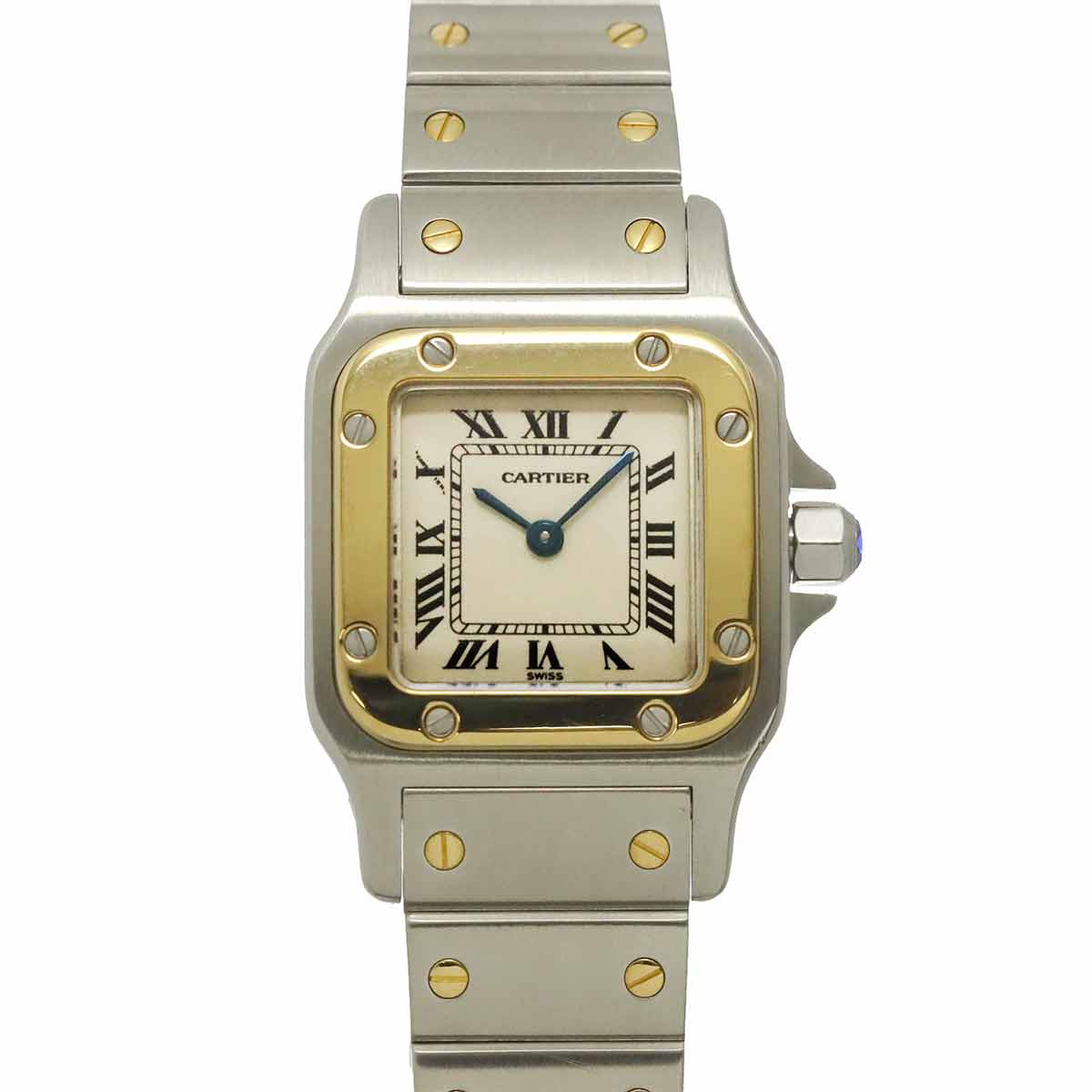 Santos Galbee W20012C4 750 YG Cream Dial Ladies Watch