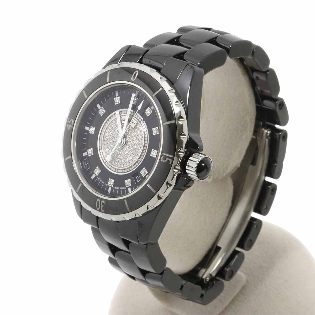 J12 H1757 Ceramic 12P Dial Diamond Date Automatic Mens Watch