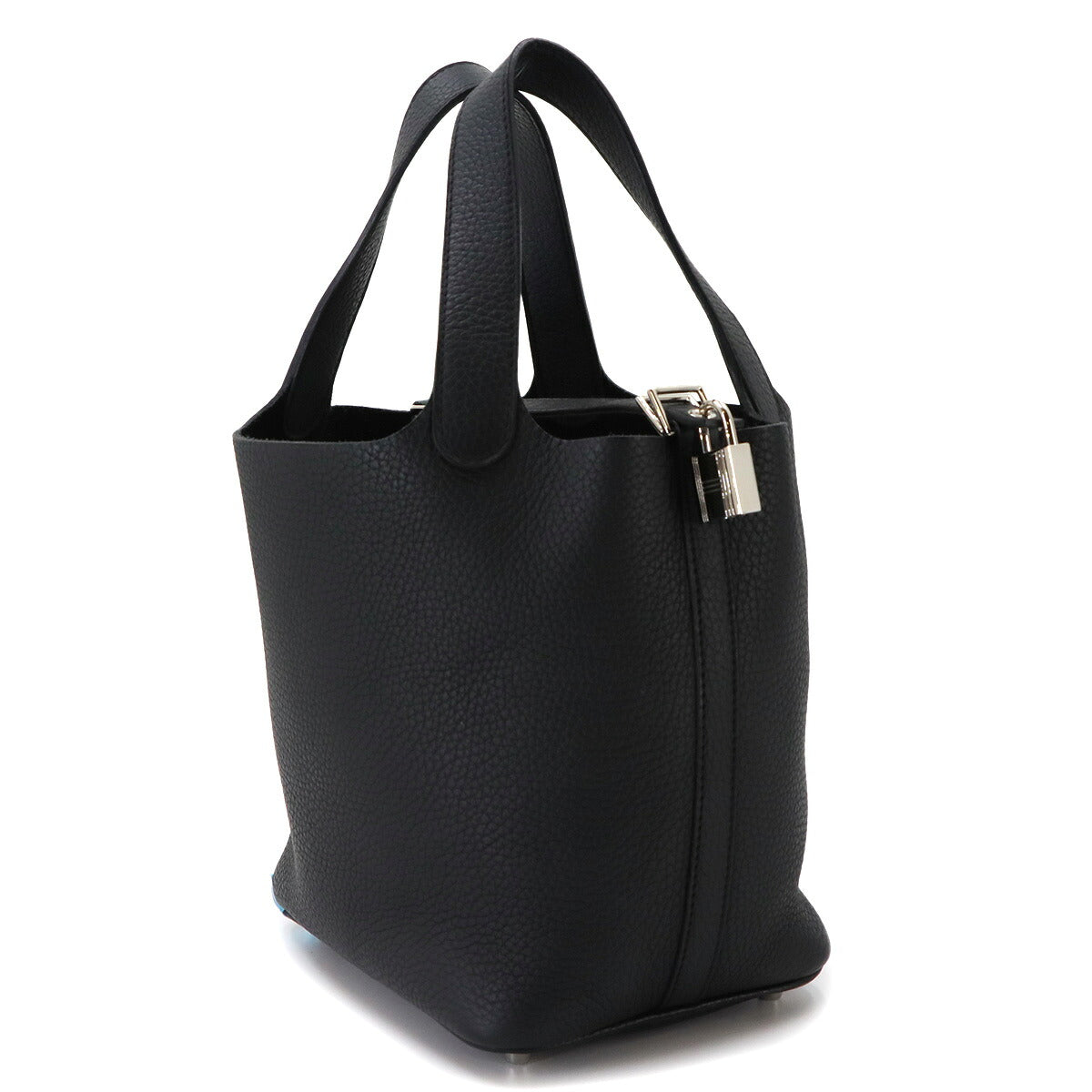 Picotin Lock PM Hand Bag Taurillon Clemence Black