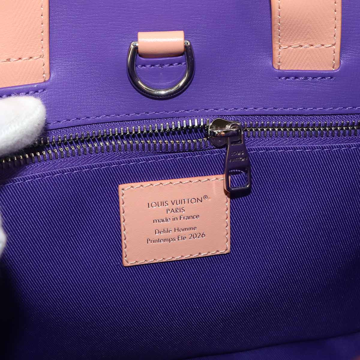 LOUIS VUITTON Shopper Tote MINI 2way Shoulder Bag Leather Pink M15239