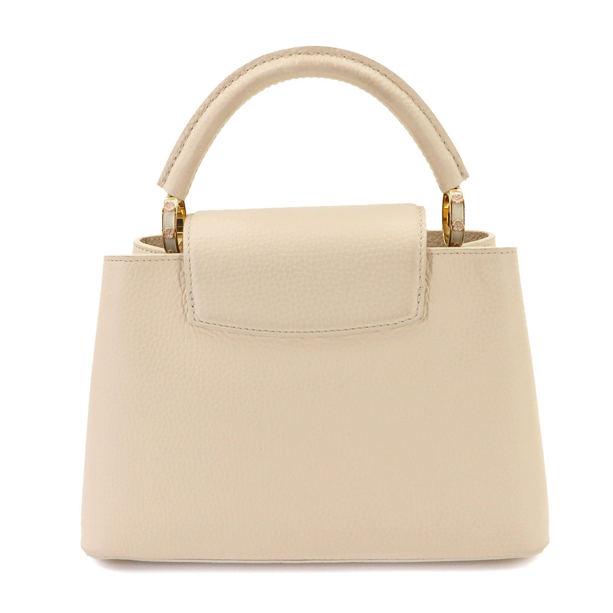 Capucines BB Hand Shoulder Bag Taurillon Leather Beige
