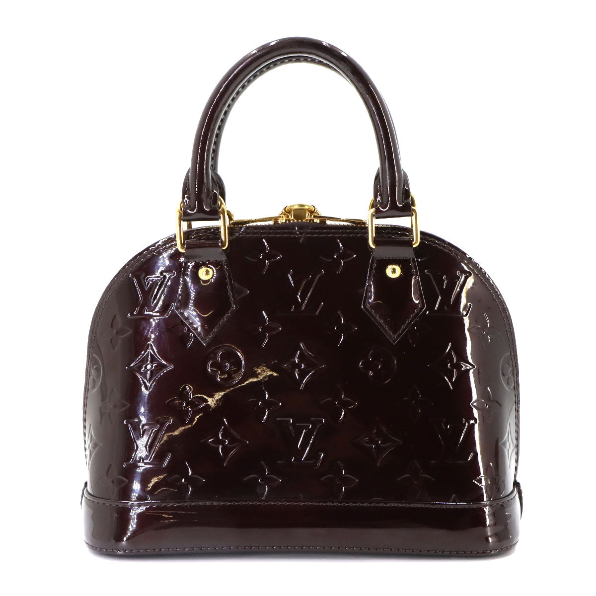 Vernis Alma BB Hand Shoulder Bag Enamel Amarante M91678
