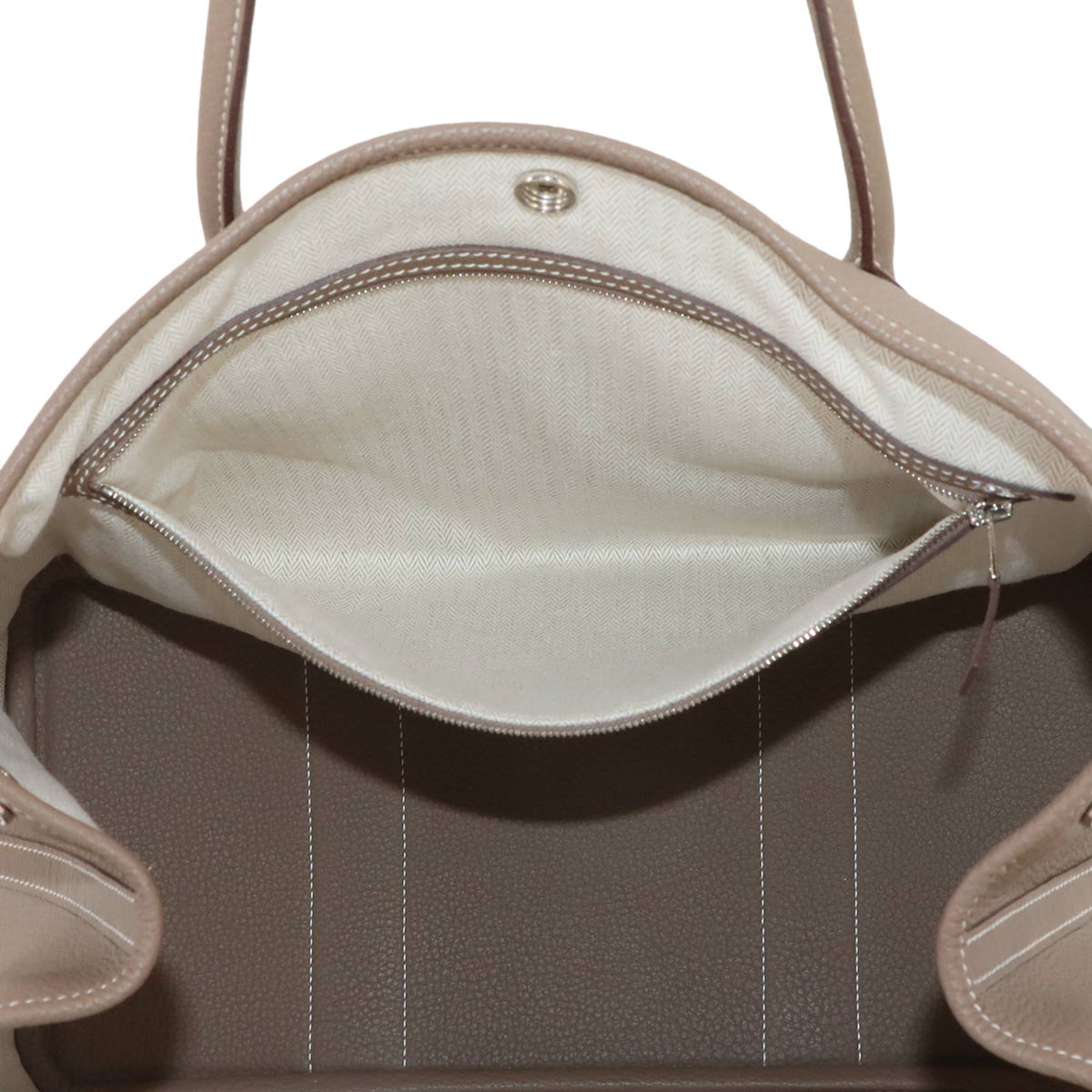 Garden Party PM Tote Bag Negonda Leather Etoupe Purse