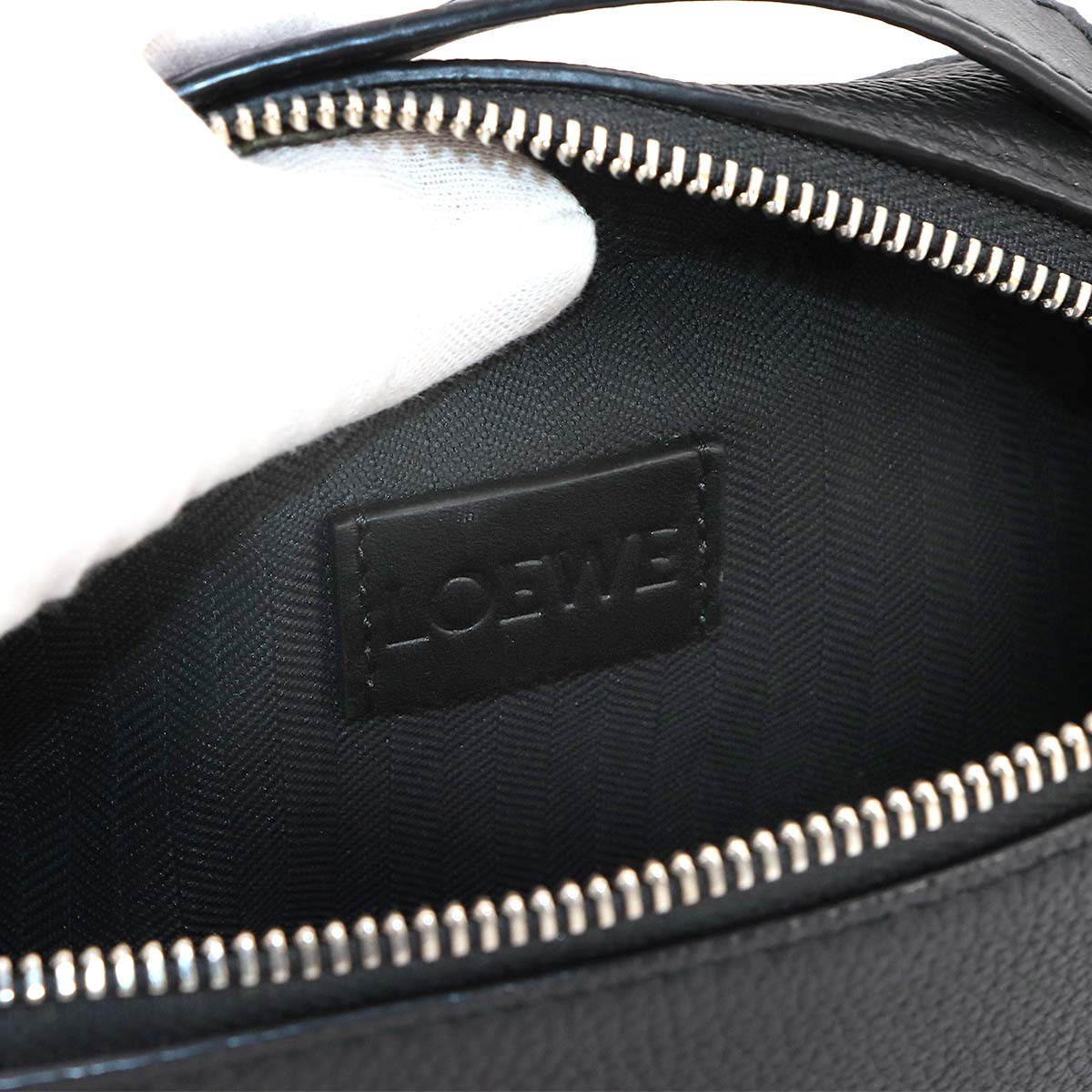 Mini crossbody camera Bag Hand Shoulder Bag Leather Black Anagram