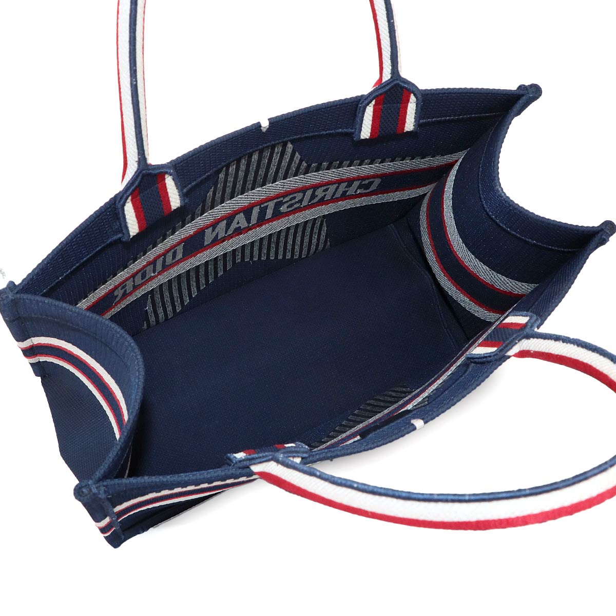 Alps Book Tote Medium Bag Canvas Navy Purse