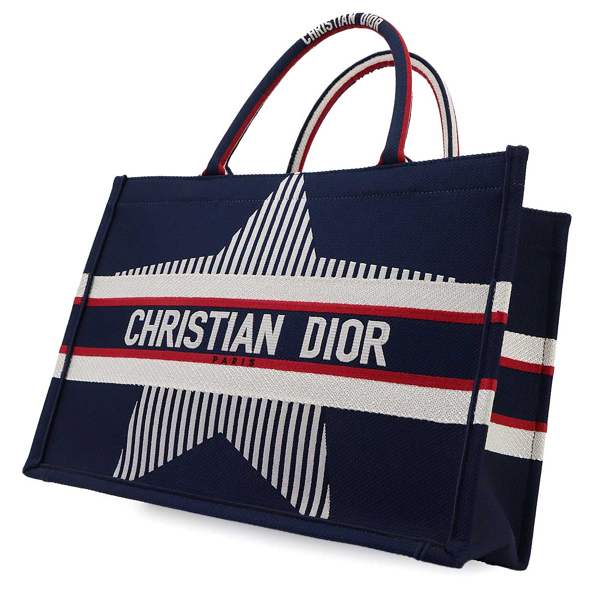 Alps Book Tote Medium Bag Canvas Navy Purse